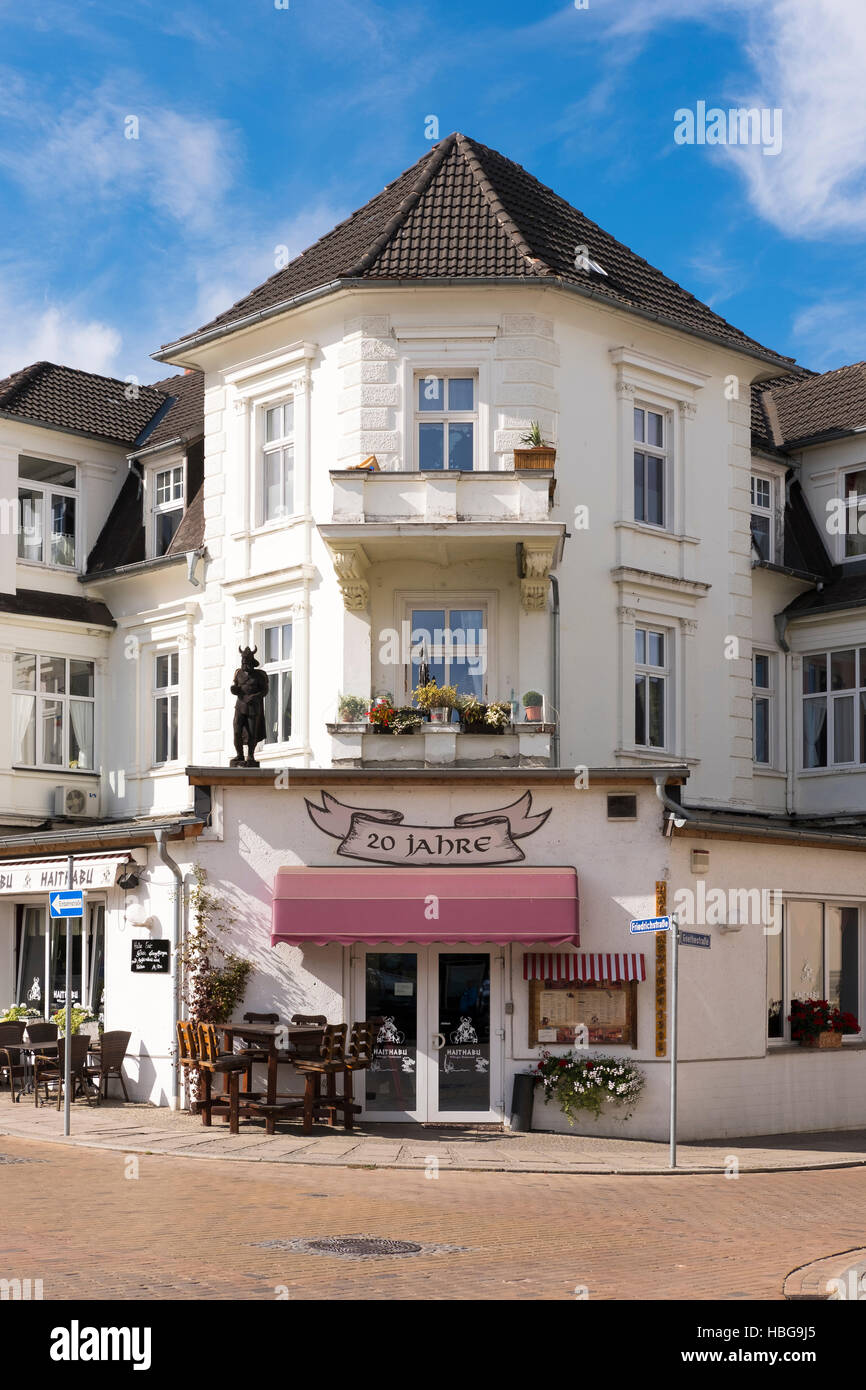 Restaurant Haithabu, Bäderarchitektur, Seeheilbad Ahlbeck, Kaiserbäder, Usedom, Mecklenburg-Western Pomerania, Deutschland Stockfoto