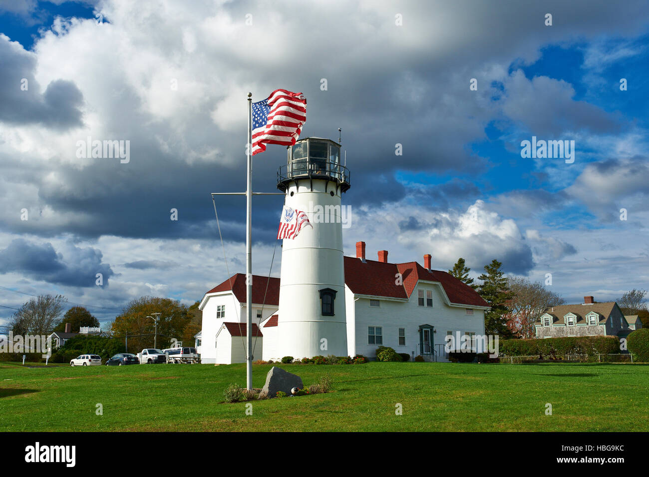 Chatham Leuchtturm am Cape Cod Stockfoto