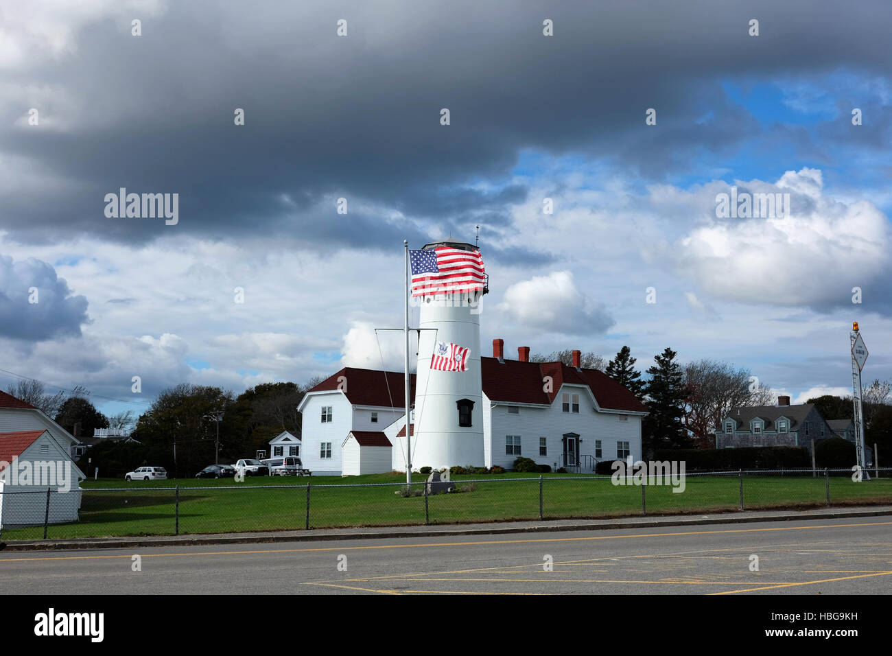 Chatham Leuchtturm am Cape Cod Stockfoto
