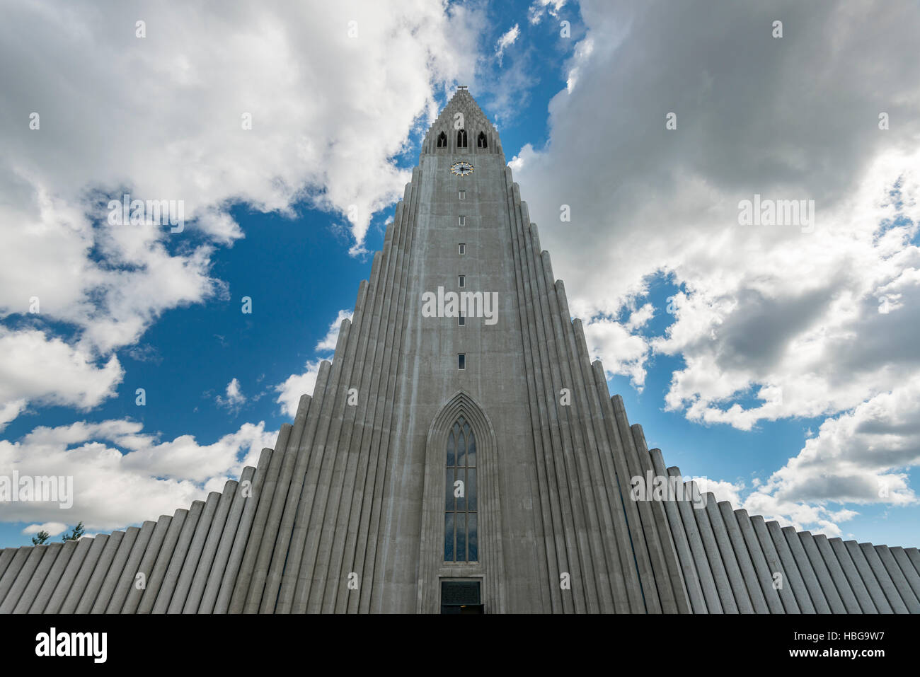 Hallgrímskirkja, Kirche, Reykjavik, Island Stockfoto