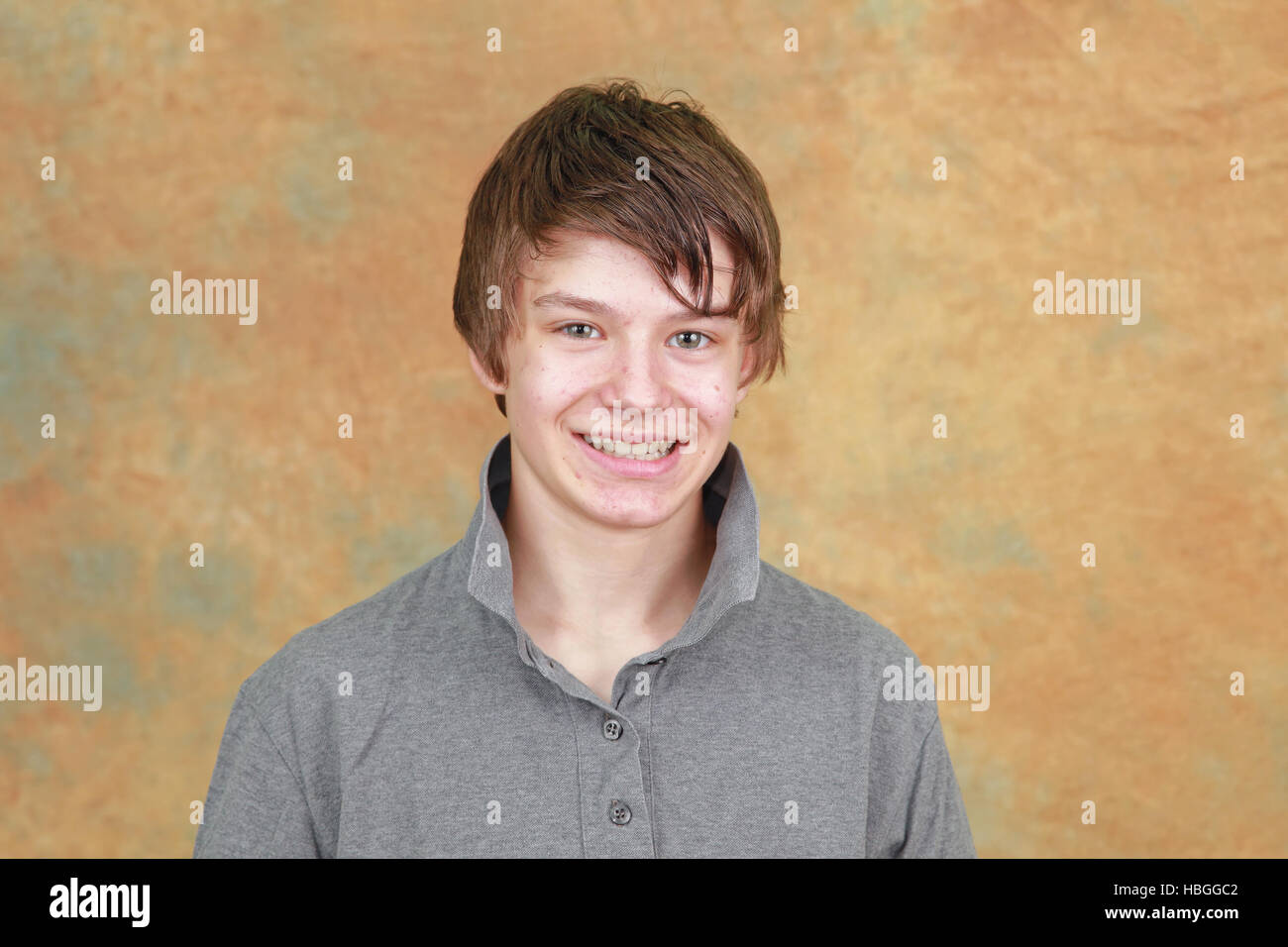 Lächeln, Teenager Stockfoto