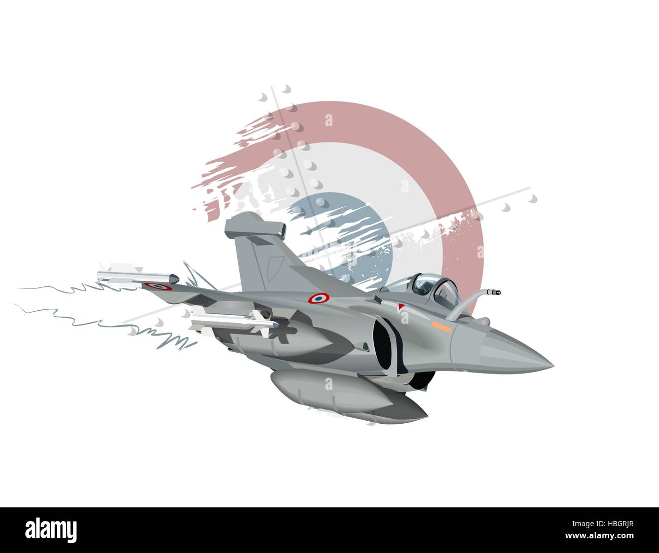 Militärflugzeug Cartoon Stockfoto