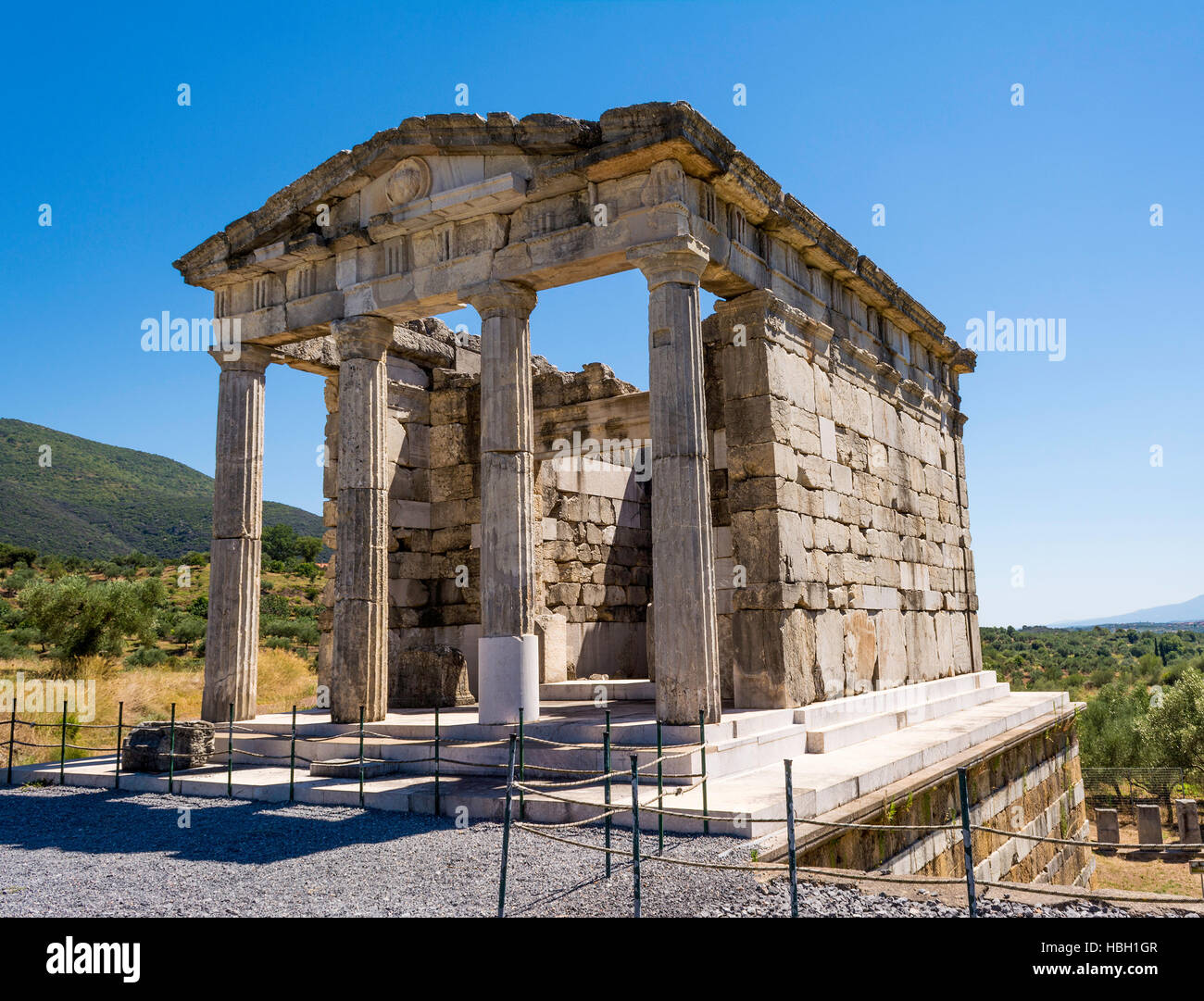 Ruinen der antiken griechischen Messenien Peloponnes, Griechenland Stockfoto