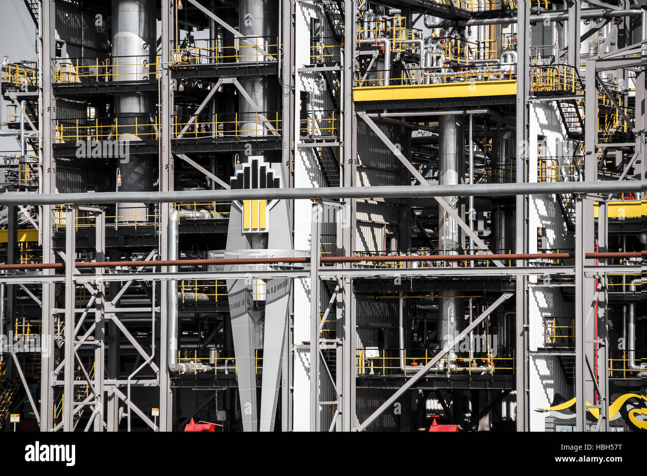 Öl-Petrolium industrielle Produktionsanlage Stockfoto