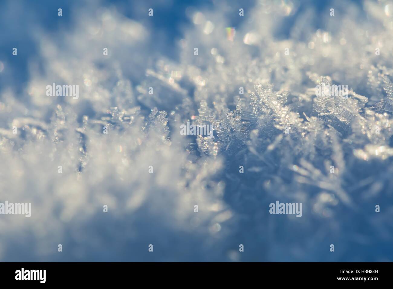 Detail der Schneewehe Stockfoto