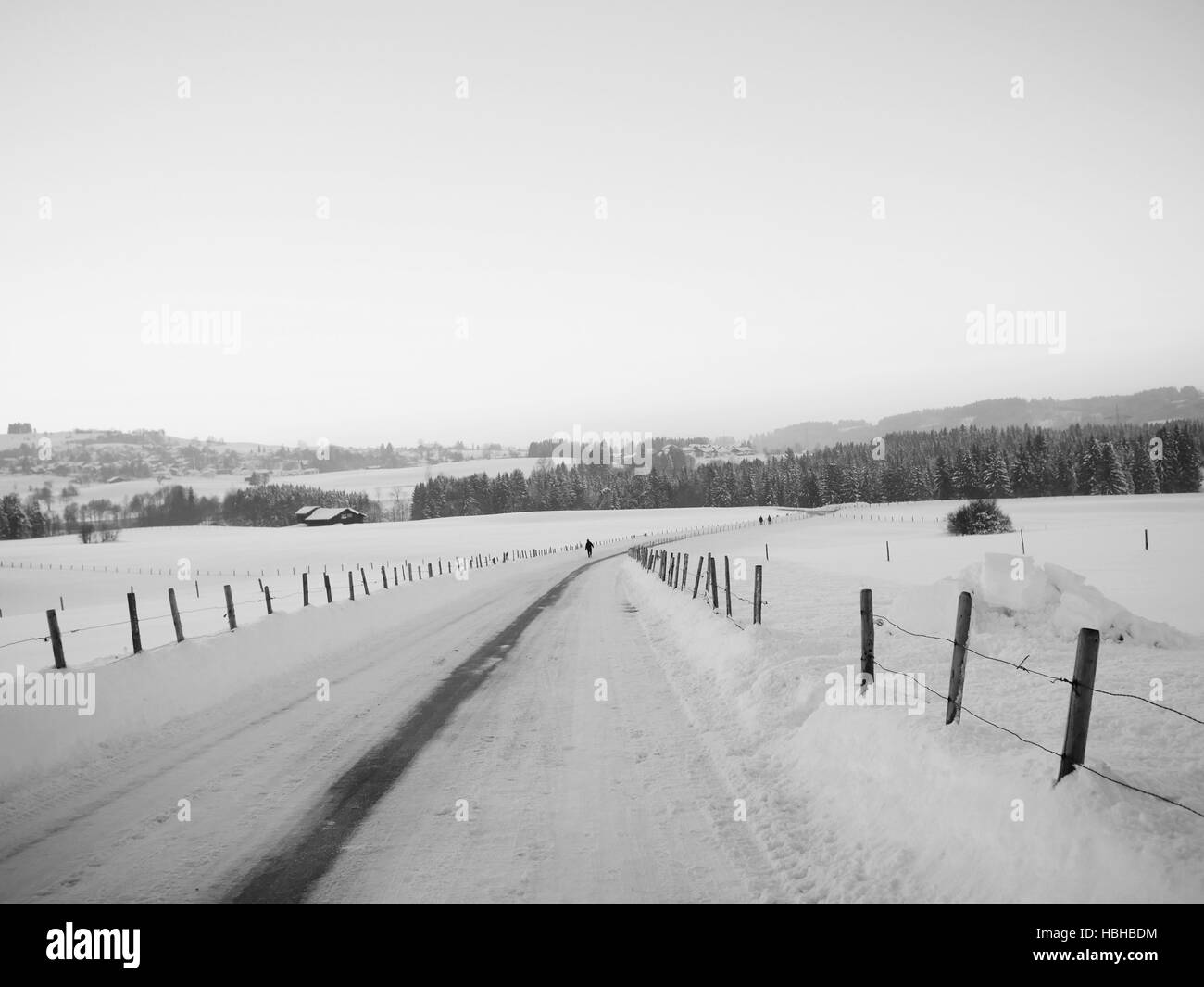 Schnee Winter Landschaft Landschaft Szene Stockfoto