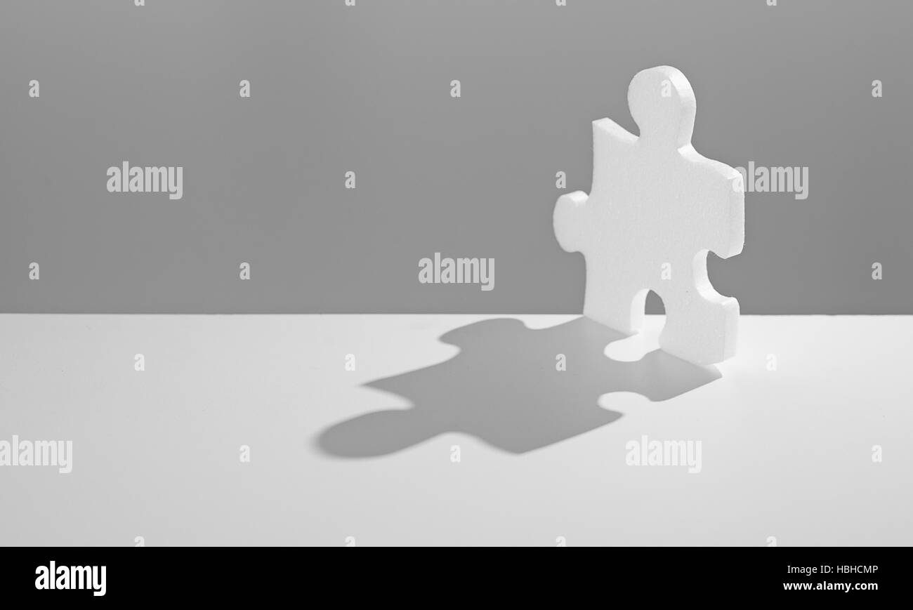 Lösung Puzzle Stockfoto