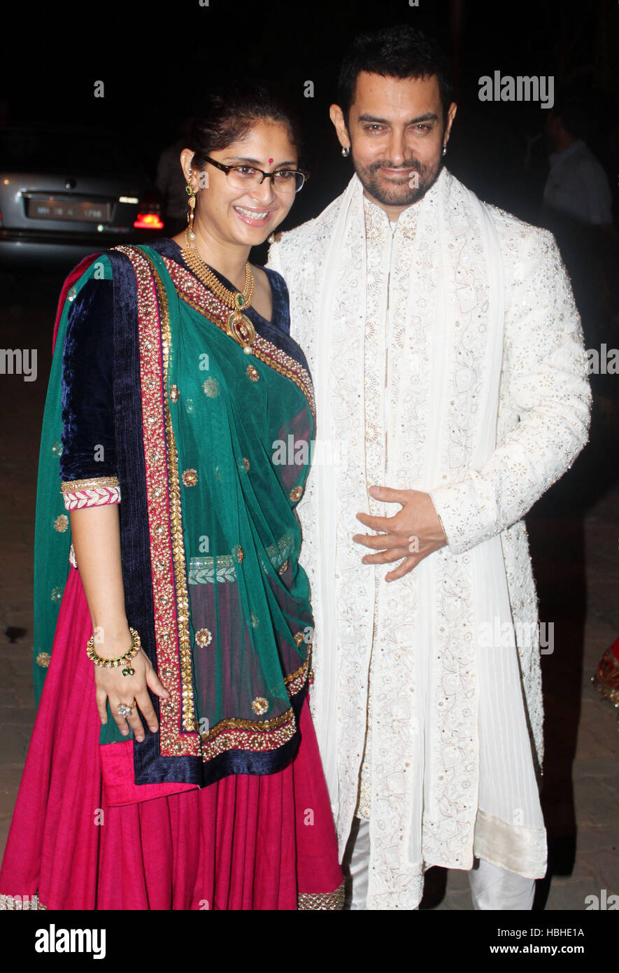 Bollywood Schauspieler Aamir Khan Kiran Rao Sangeet Zeremonie Imran Khan Avantika Malik Hochzeit Bauernhof Haus Karjat Bergstation Mumbai Stockfotografie Alamy