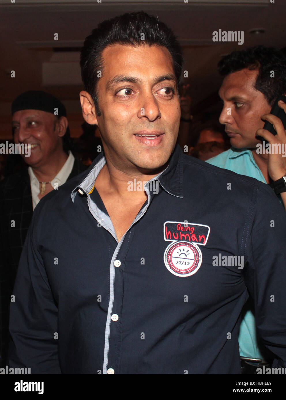 Bollywood-Schauspieler Salman Khan während der dritten Auflage des IBN7 Super Idole in Mumbai, Indien am 20. März 2012 Stockfoto