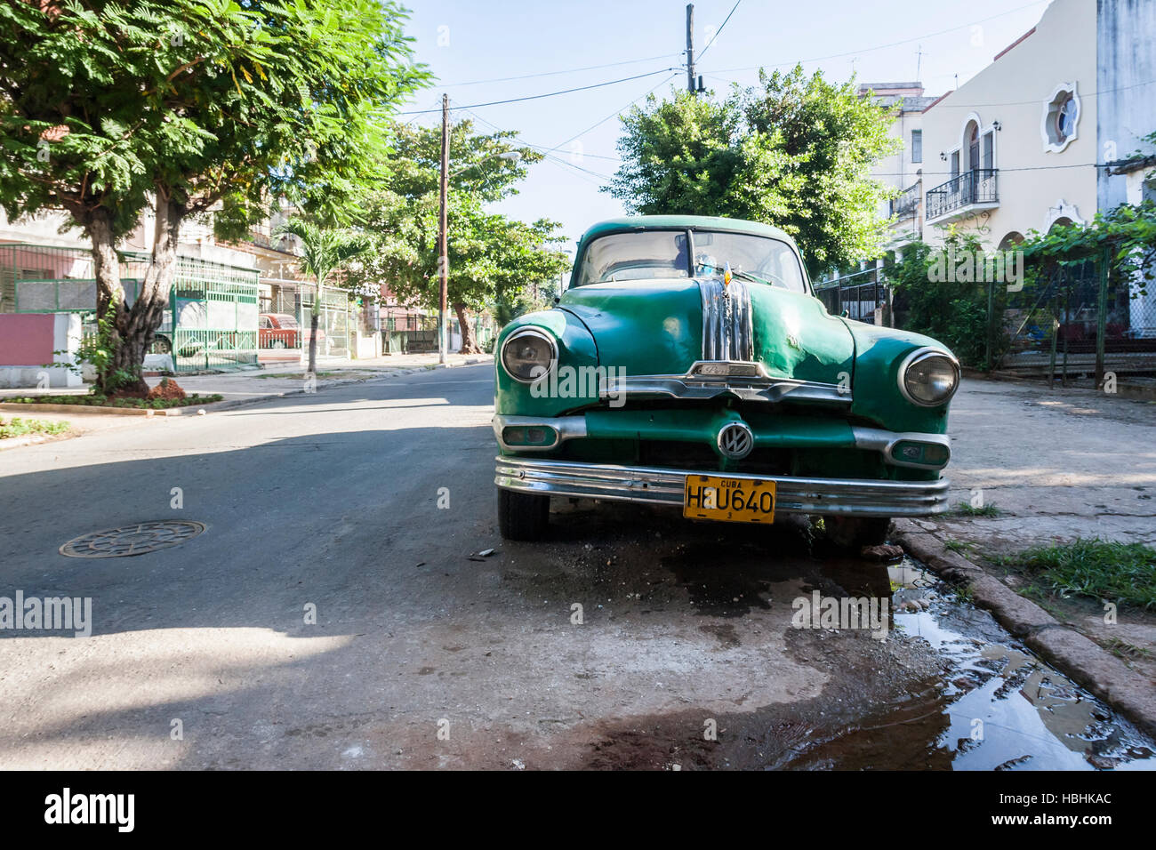 Amerikanische Oldtimer in Havanna Stockfoto