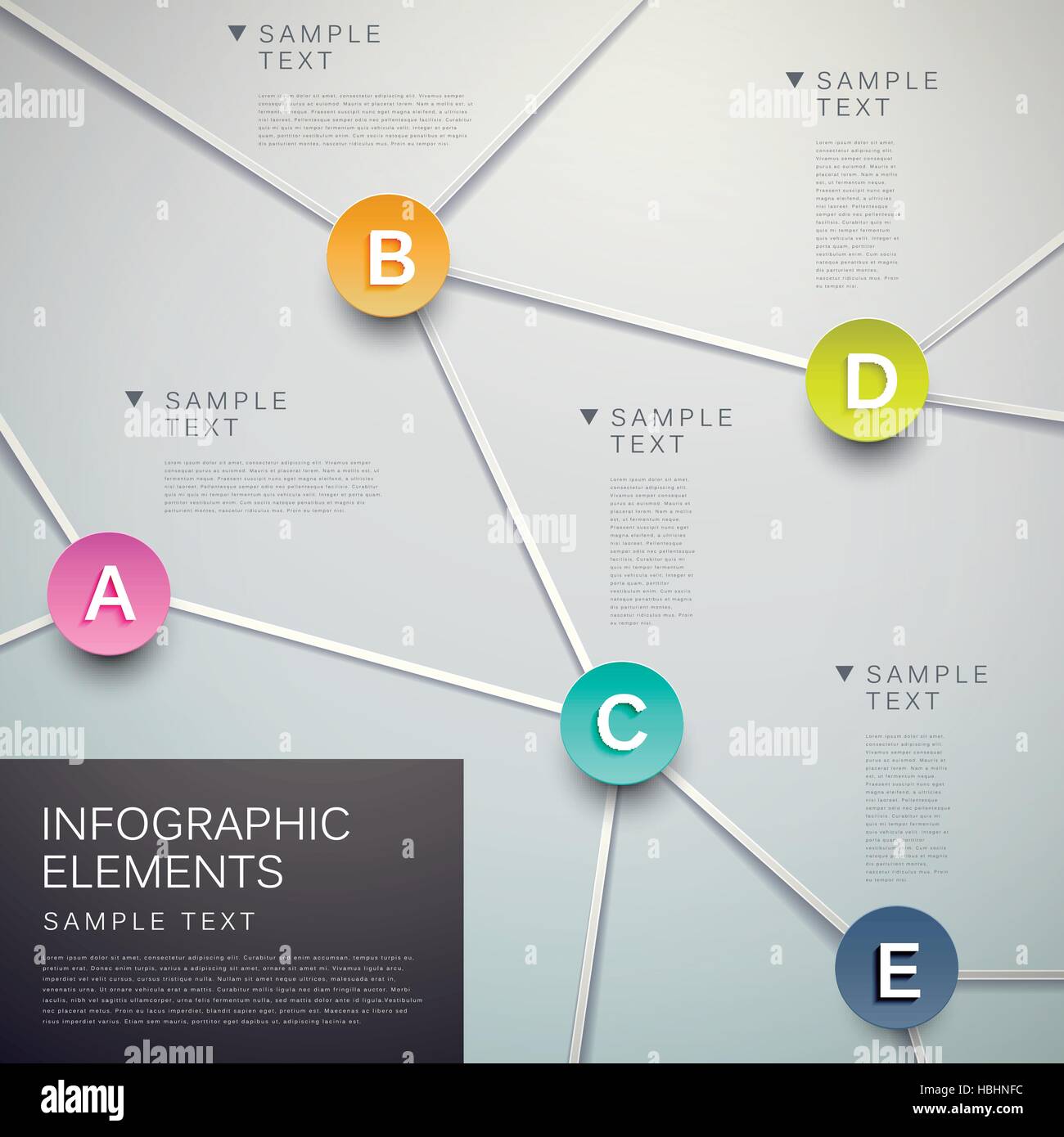 moderne Vektor abstrakte Infografik Netzelemente Stock Vektor