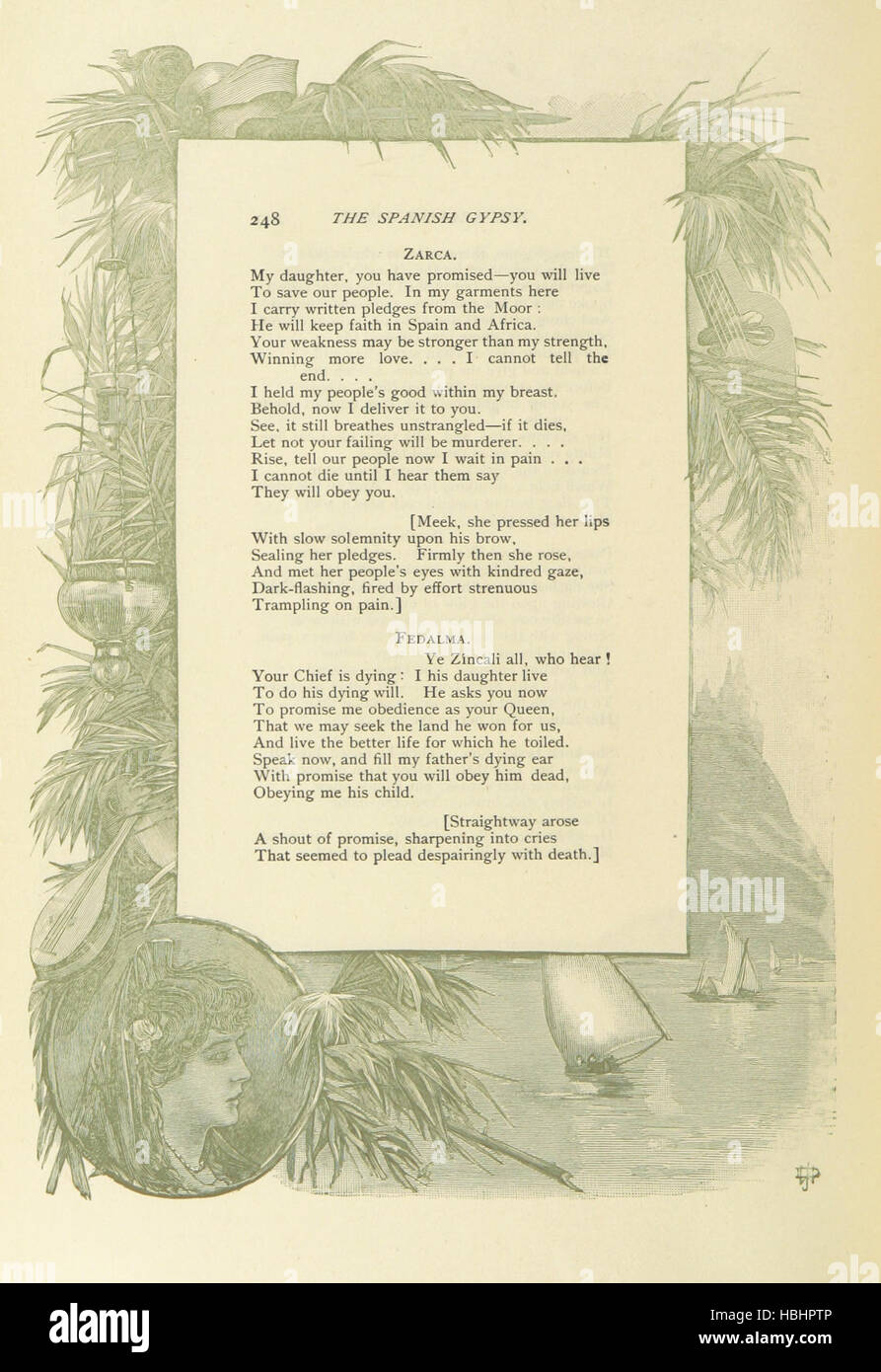 Bild entnommen Seite 456 von "poetische Werke von George Eliot. Familie Ausgabe. Vollständig illustrierte mit neuen Holzstiche. Mit Rahmen von J. D. Woodward "Bild entnommen Seite 456 von" das poetische Gesamtwerk Stockfoto