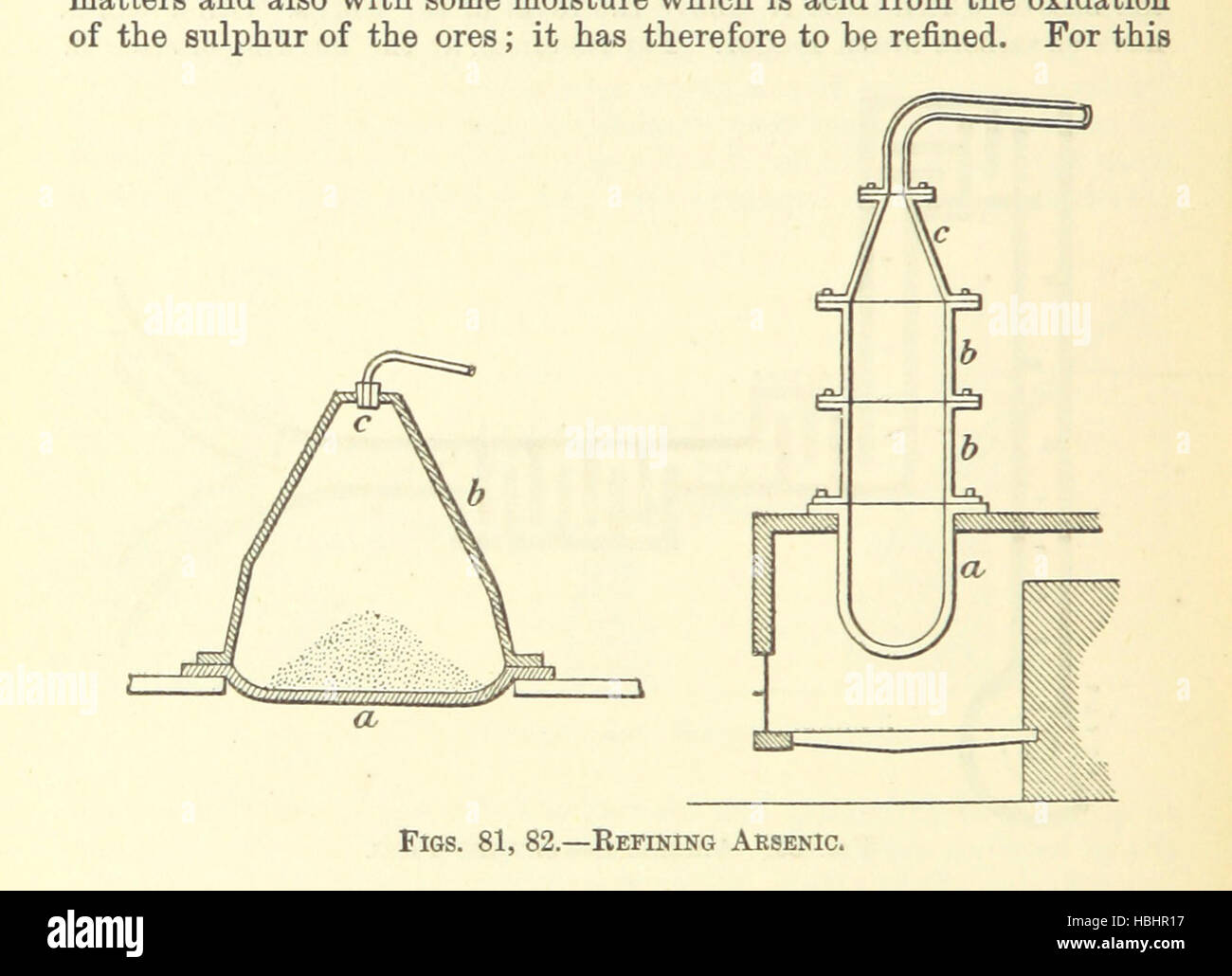 Bild von s. 182 der "wirtschaftlichen Bergbau. Ein praktisches Handbuch für den Bergmann, der Metallurge und der Kaufmann "Bild von s. 182 der" wirtschaftlichen Bergbau A praktische Stockfoto