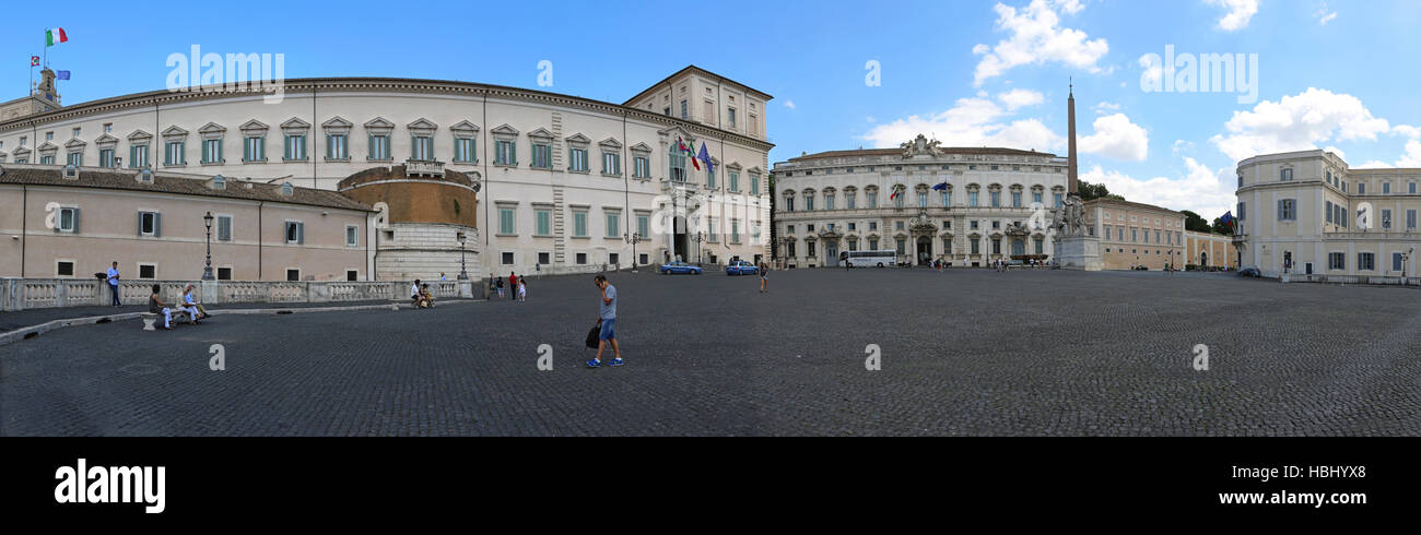 Quirinale Rom Panorama Stockfoto