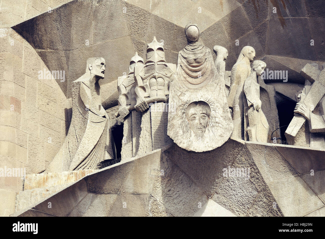 Sagrada Familia Tempel details Stockfoto