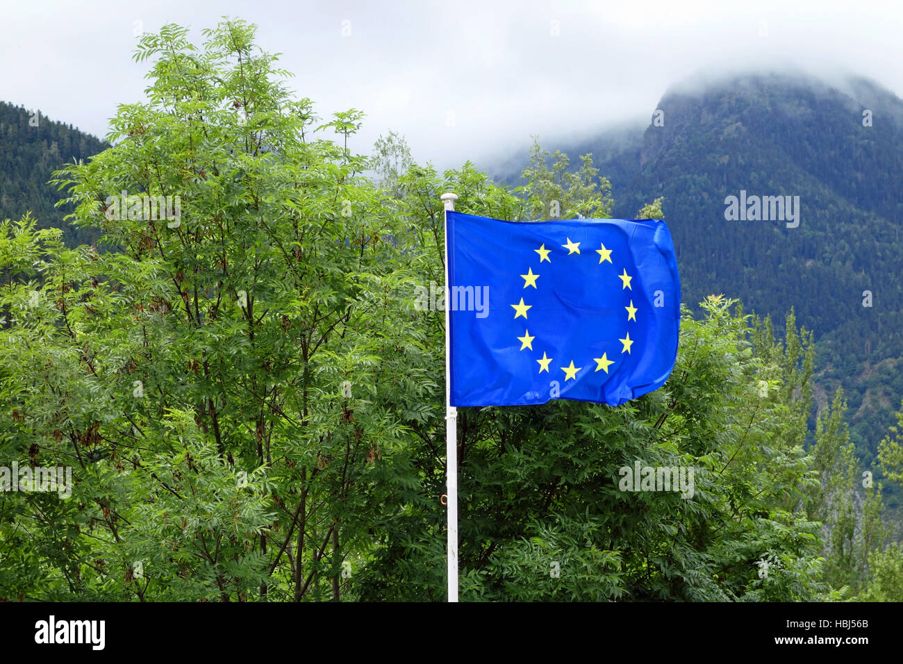 Europa-Flagge Stockfoto
