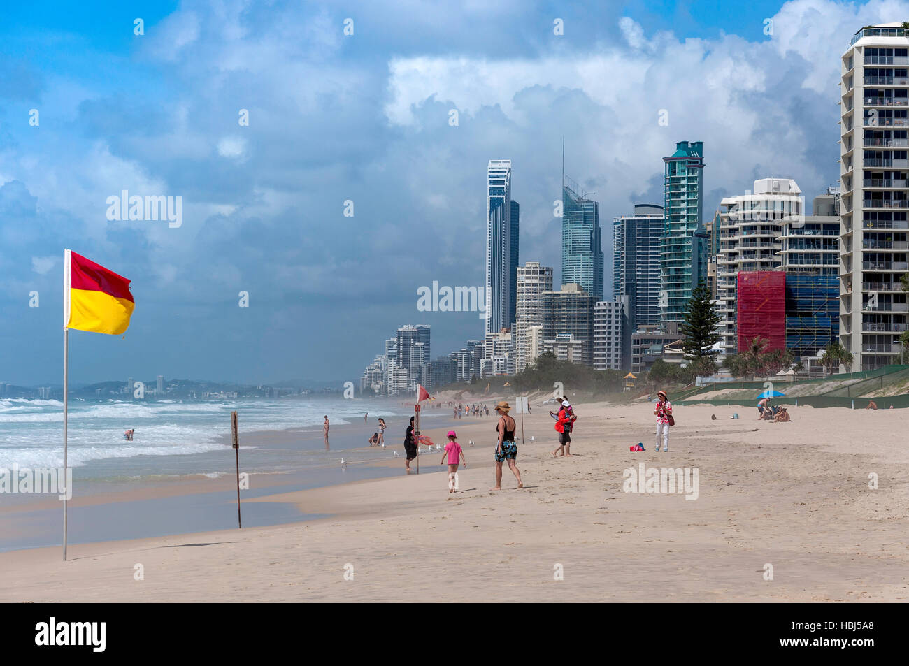 Surfers Paradise, Surfers Paradise Beach City of Gold Coast, Queensland, Australien Stockfoto