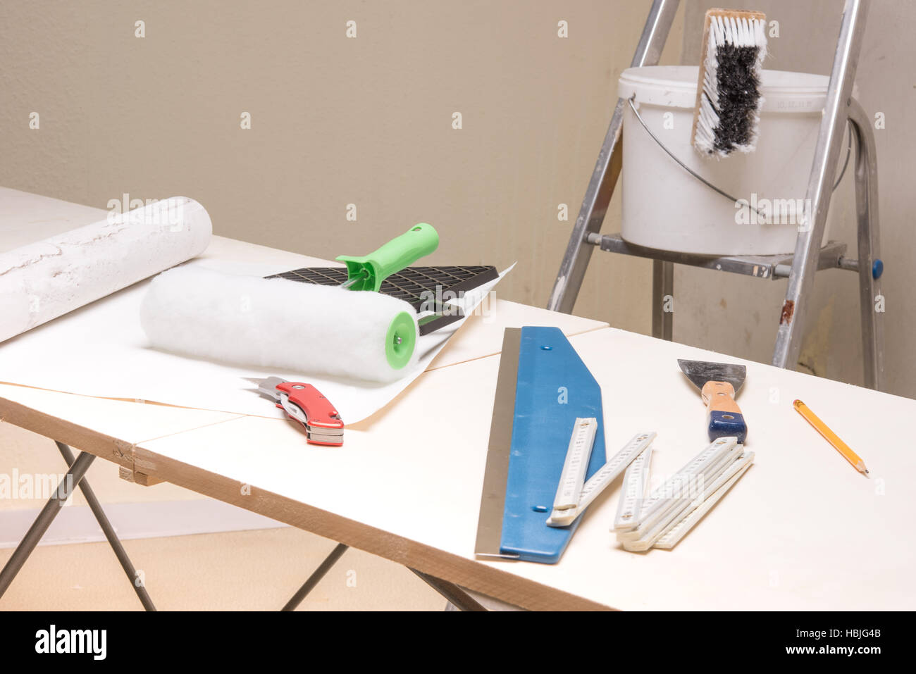 Tabelle einfügen Stockfoto