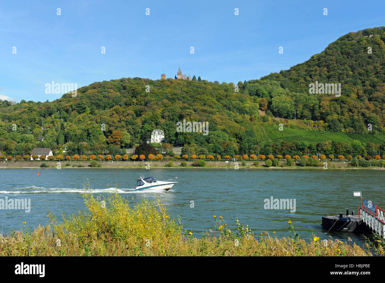 Unkel am Fluss rhein Stockfoto