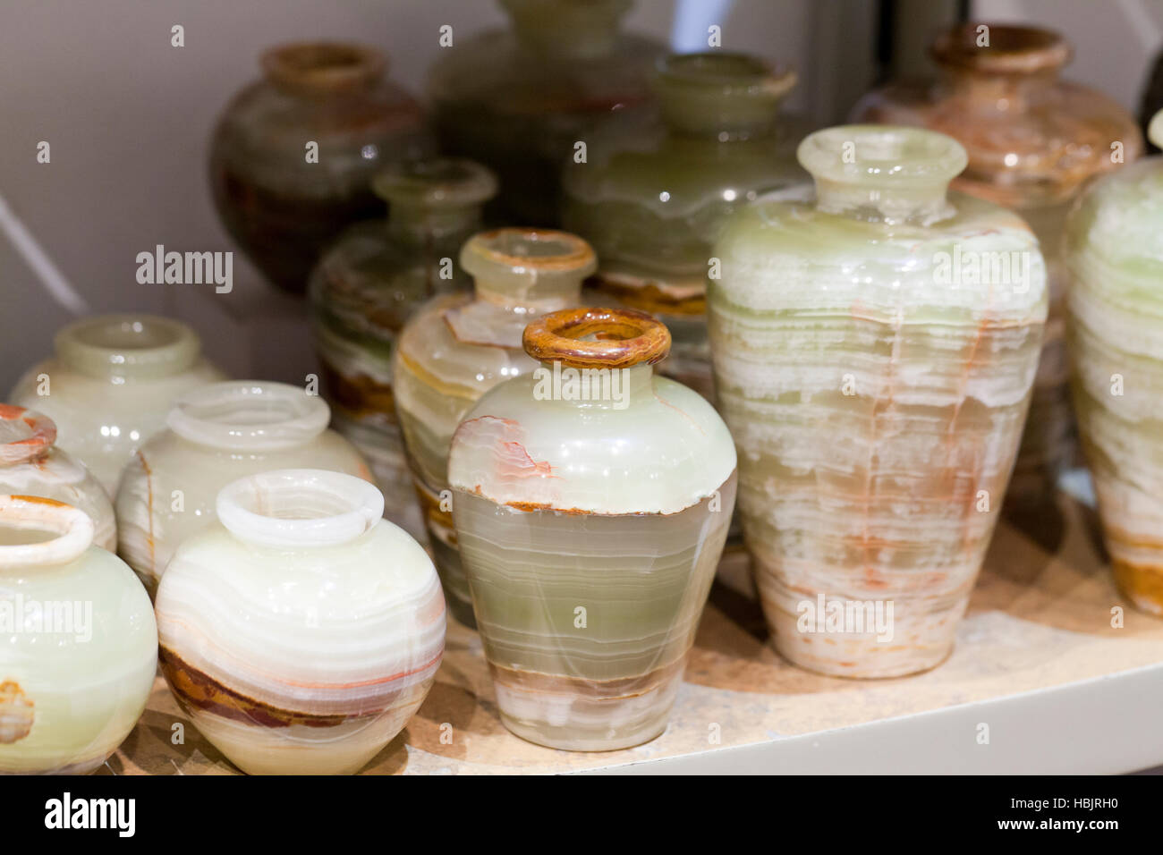 Onyx steinernen Vasen - USA Stockfoto