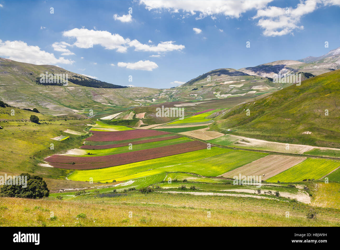 Natürlichen Park der Monti Sibillini. Italien Stockfoto