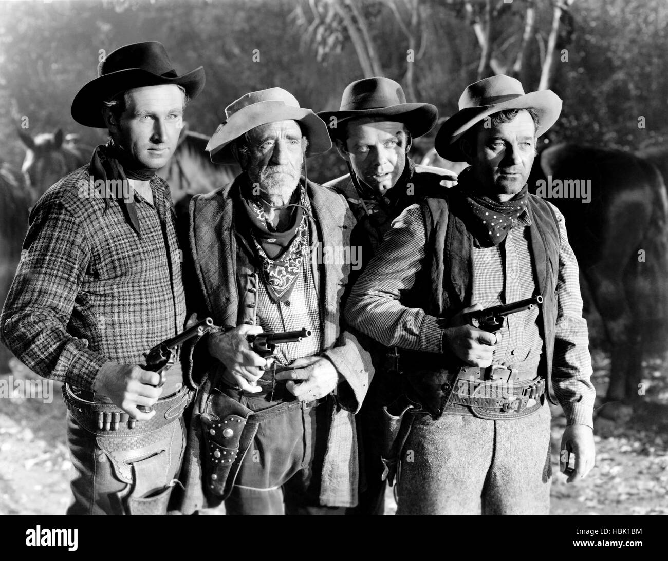 CALAMITY JANE und SAM BASS, von links: Lloyd Bridges, Houseley ...