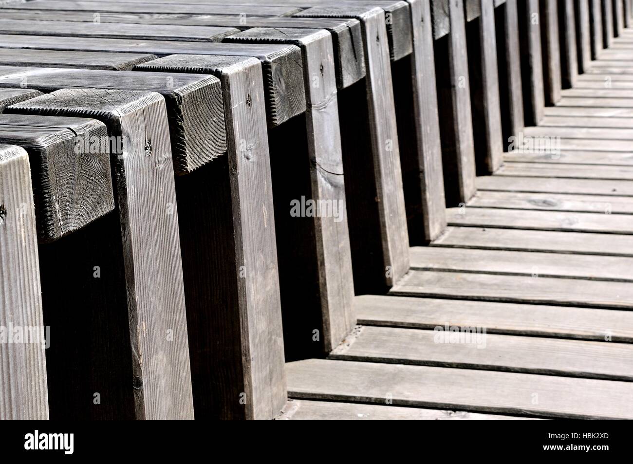 Ideen in Holz Stockfoto