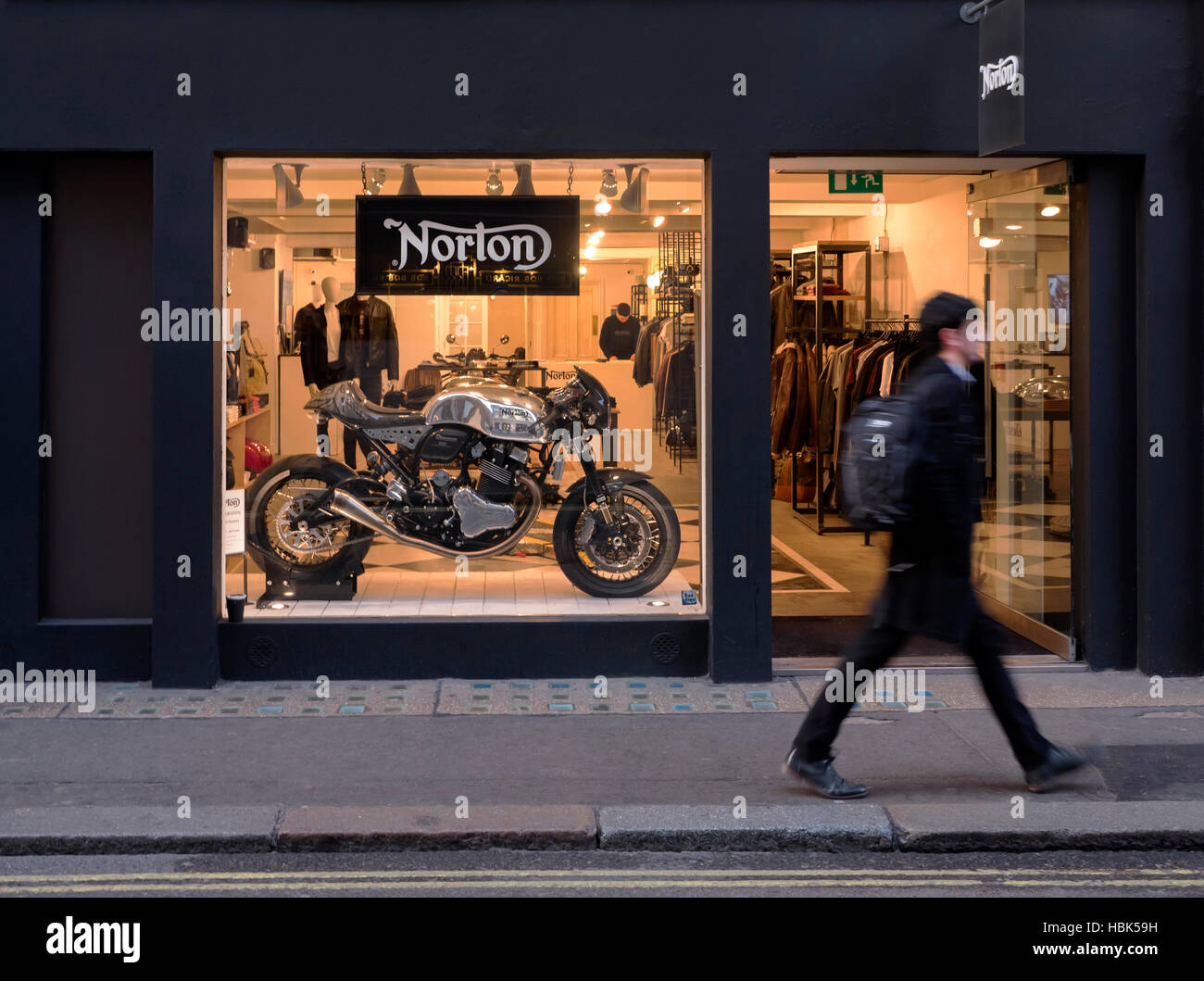 Norton Shop im Schnabel St London UK Stockfoto