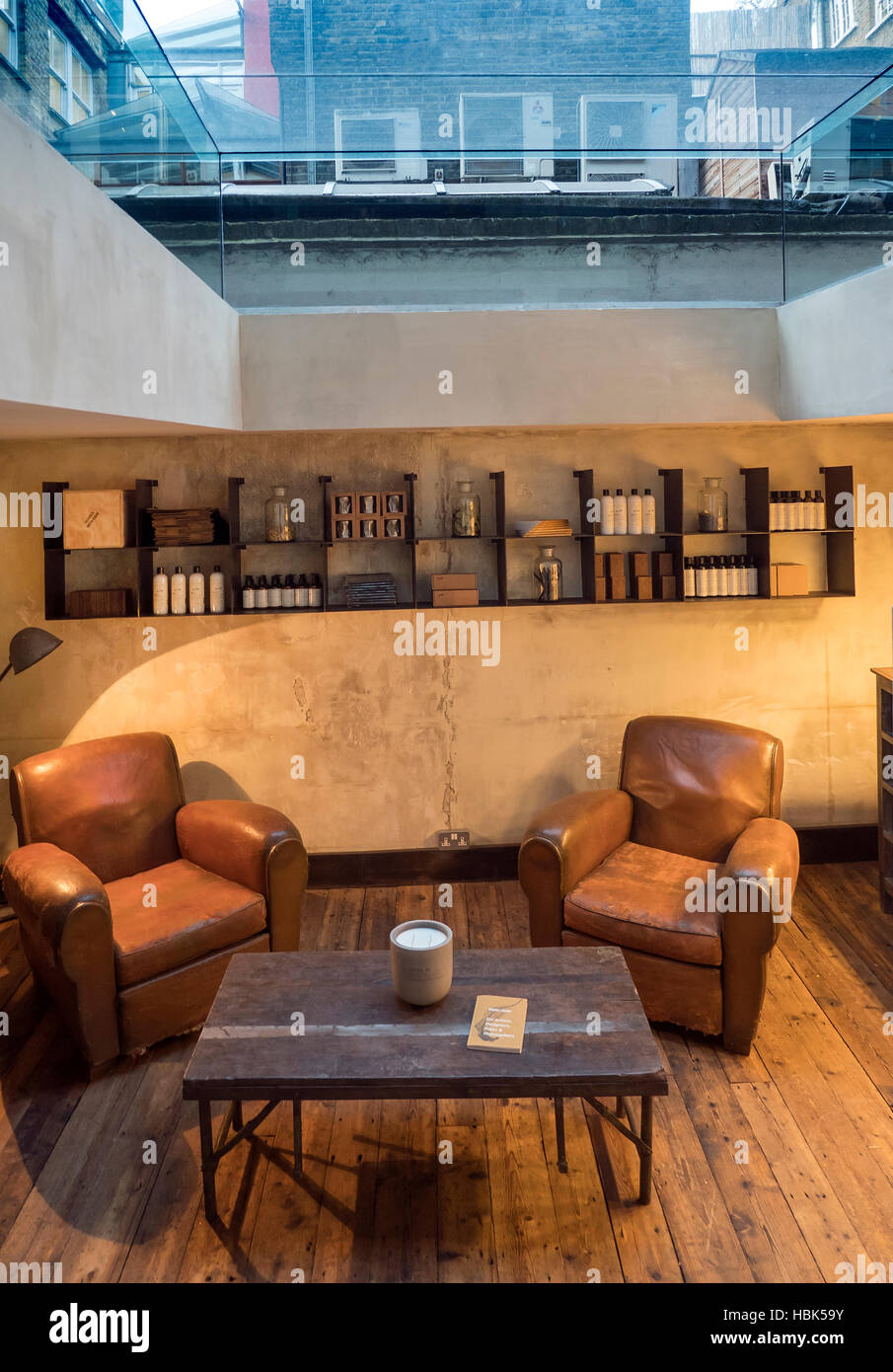 Einzelhandel-Interieur in Soho London UK Stockfoto