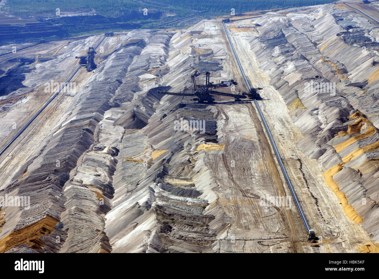 Braunkohle-Tagebau Hambach Stockfoto