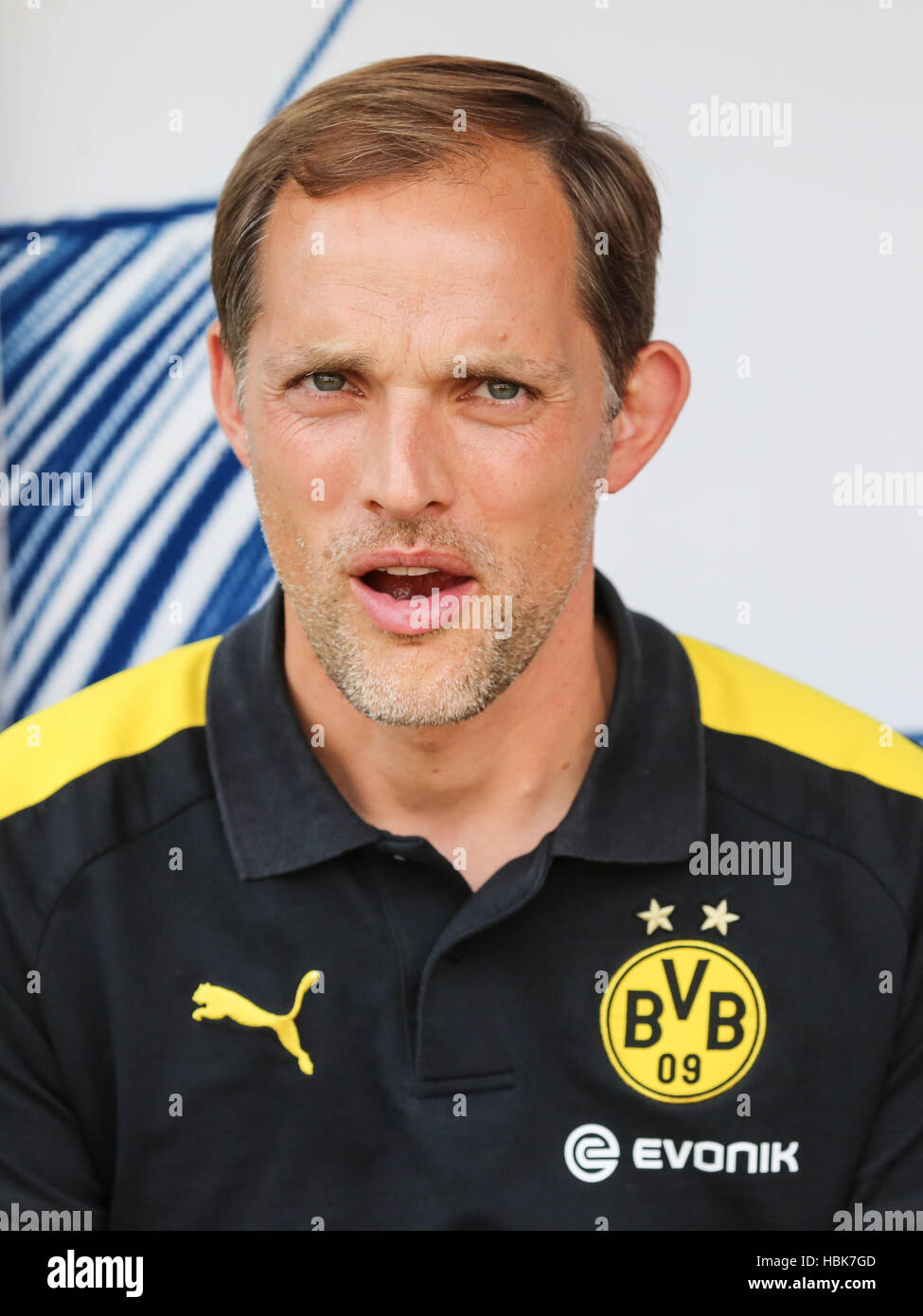 Trainer Thomas Tuchel (Borussia Dortmund) Stockfoto