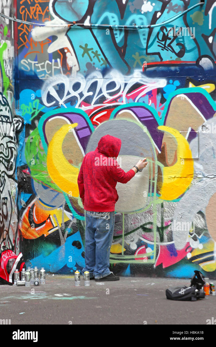 Graffiti-Künstler Stockfoto