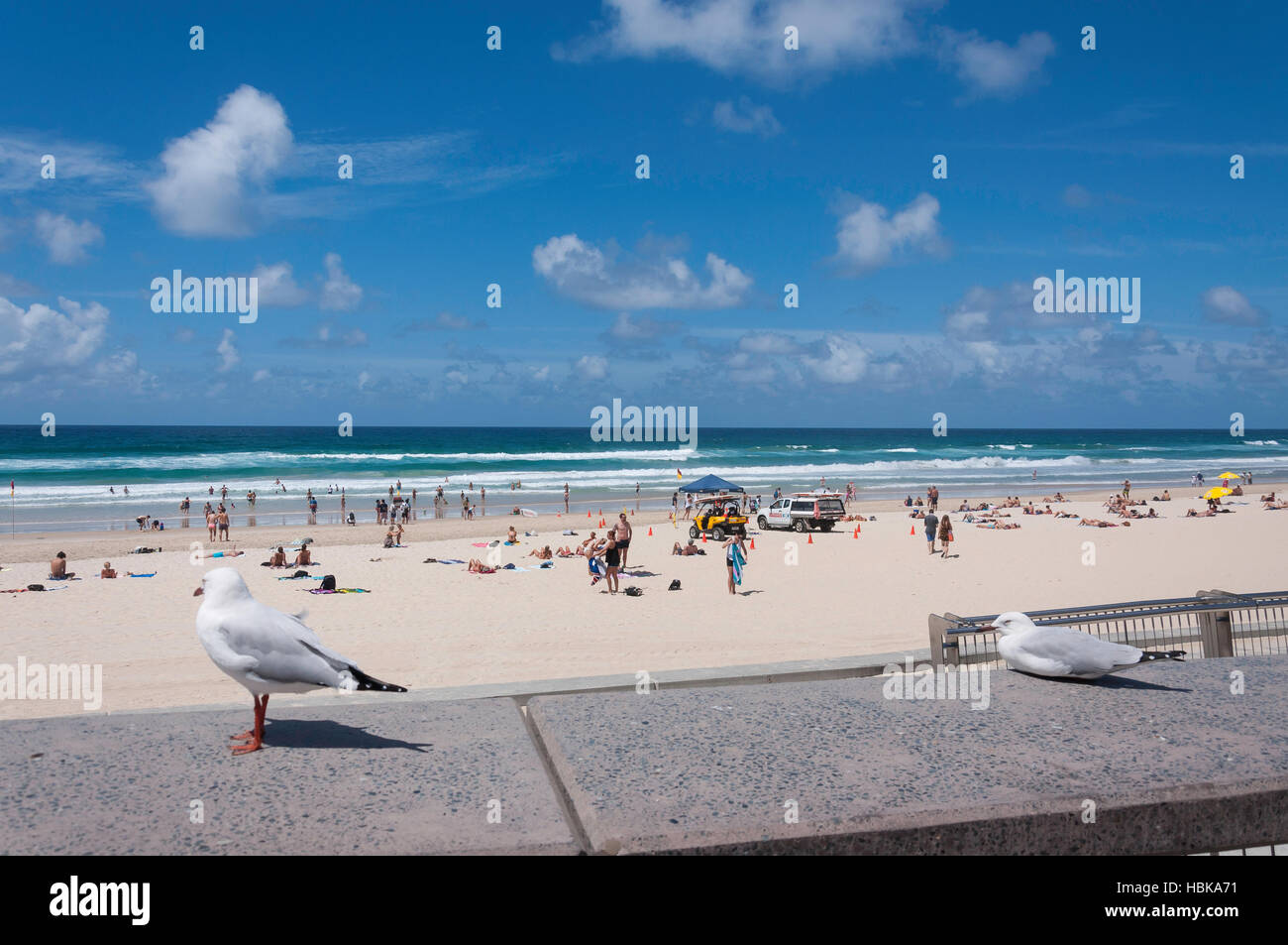 Surfers Paradise, Surfers Paradise Beach City of Gold Coast, Queensland, Australien Stockfoto