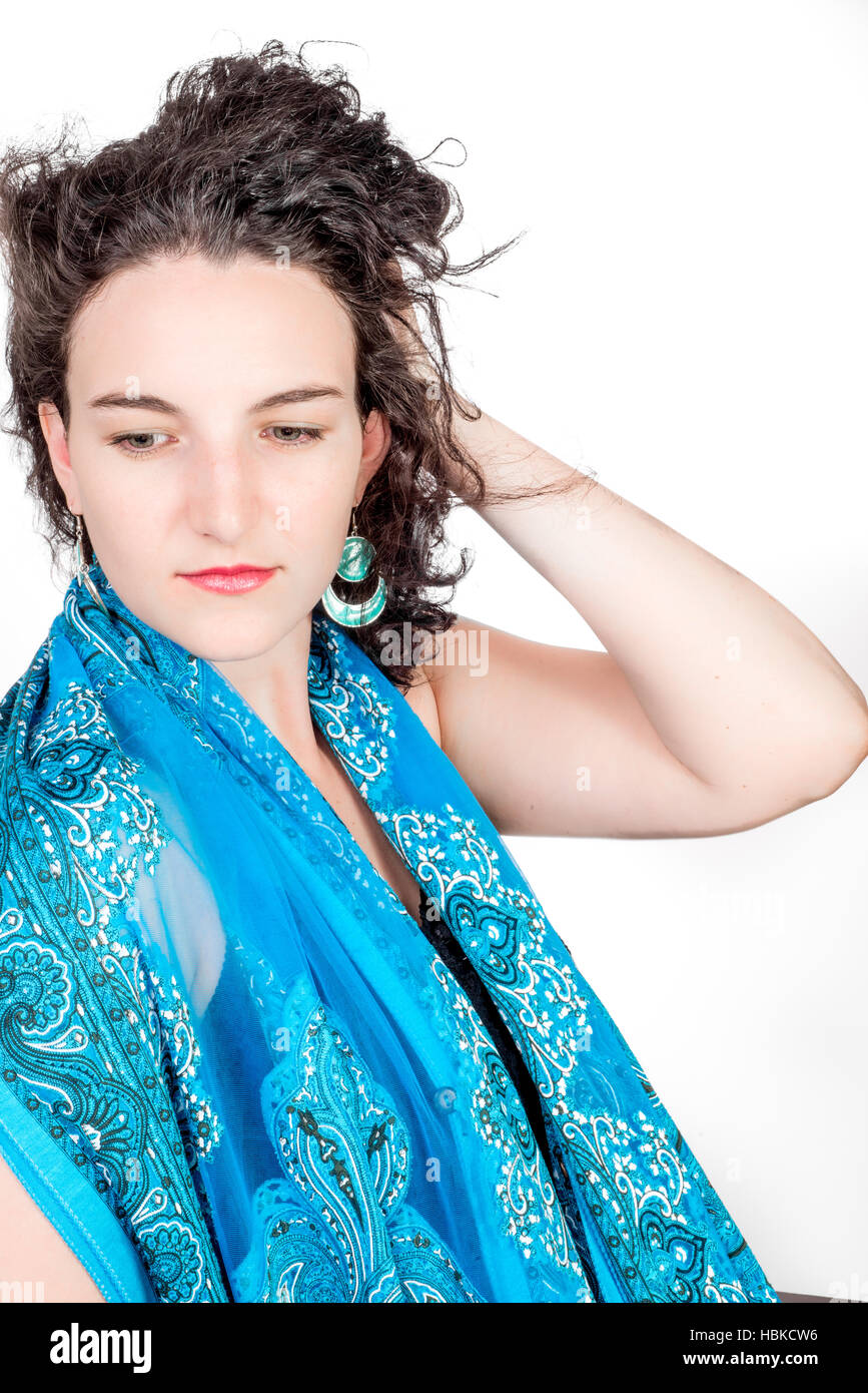 Junges Model in ihrer Mitte der zwanziger Jahre Stockfoto
