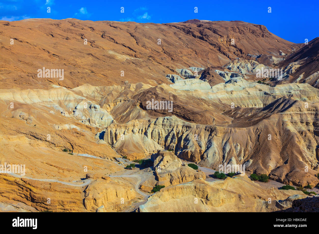 Alte Berge des Toten Meeres Stockfoto