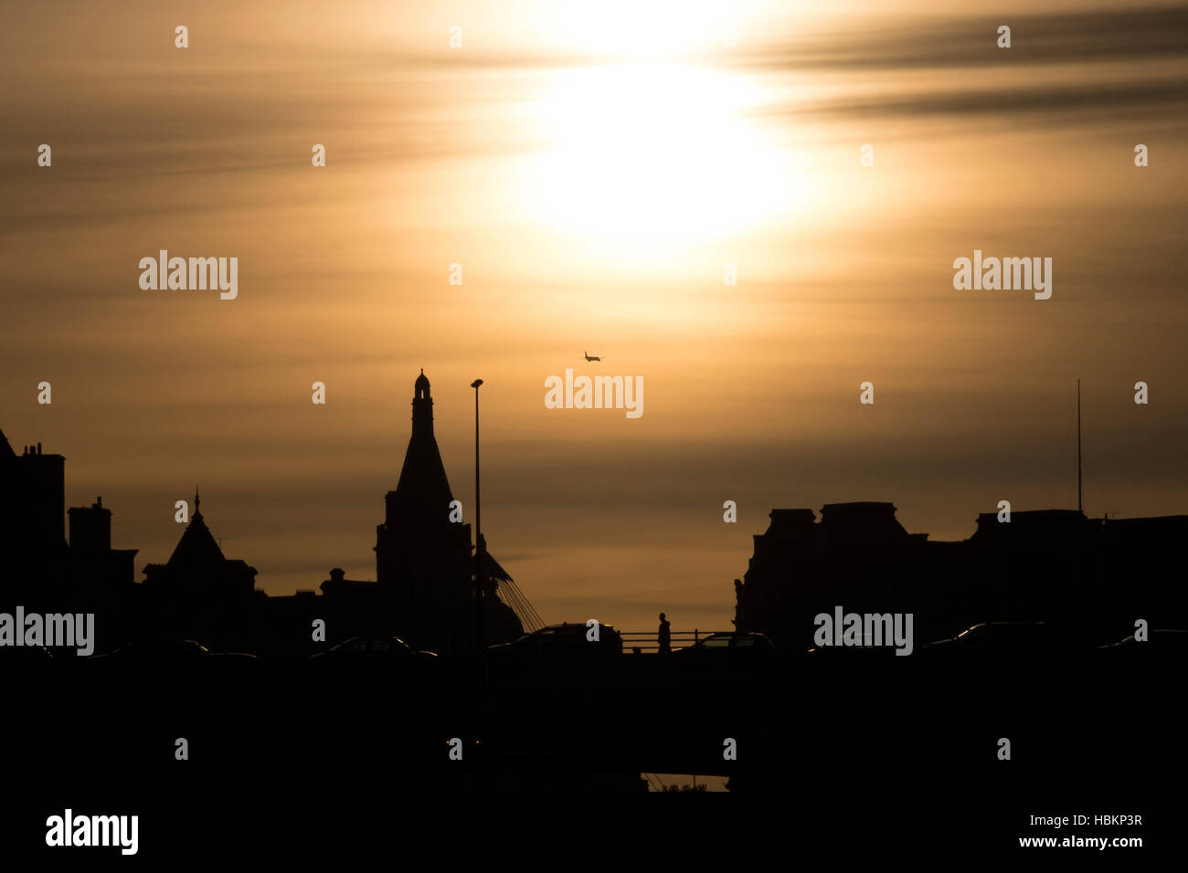 Gebäude Silhouette Stockfoto