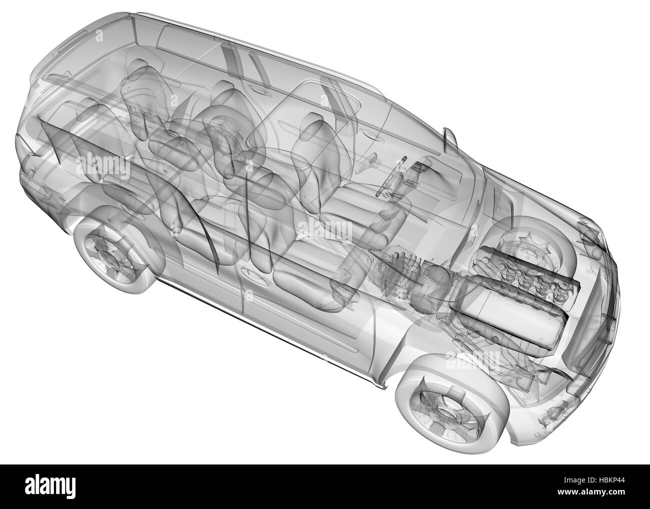 isolierte transparente Auto Bild Stockfoto