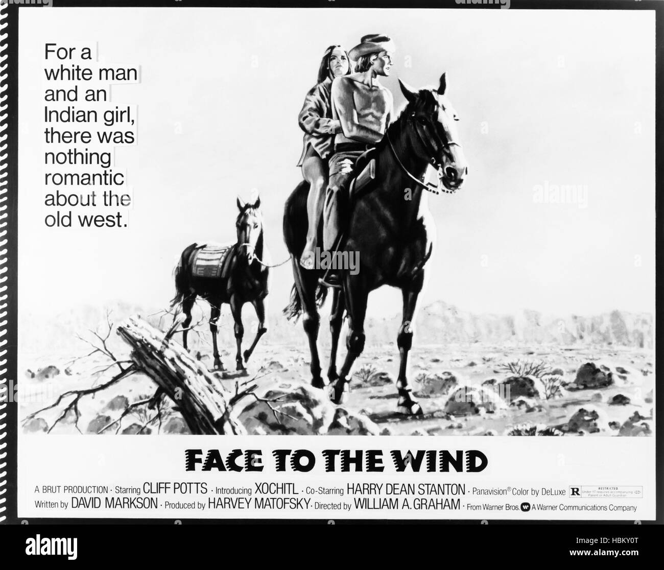 CRY FOR ME, BILLY, (aka FACE TO THE WIND), US-Plakat, von links: Maria Potts, Cliff Potts, 1972 Stockfoto