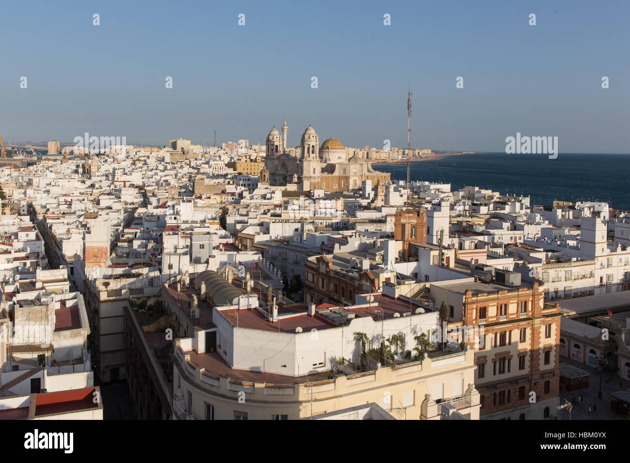 Luftaufnahme von Cadiz Stockfoto
