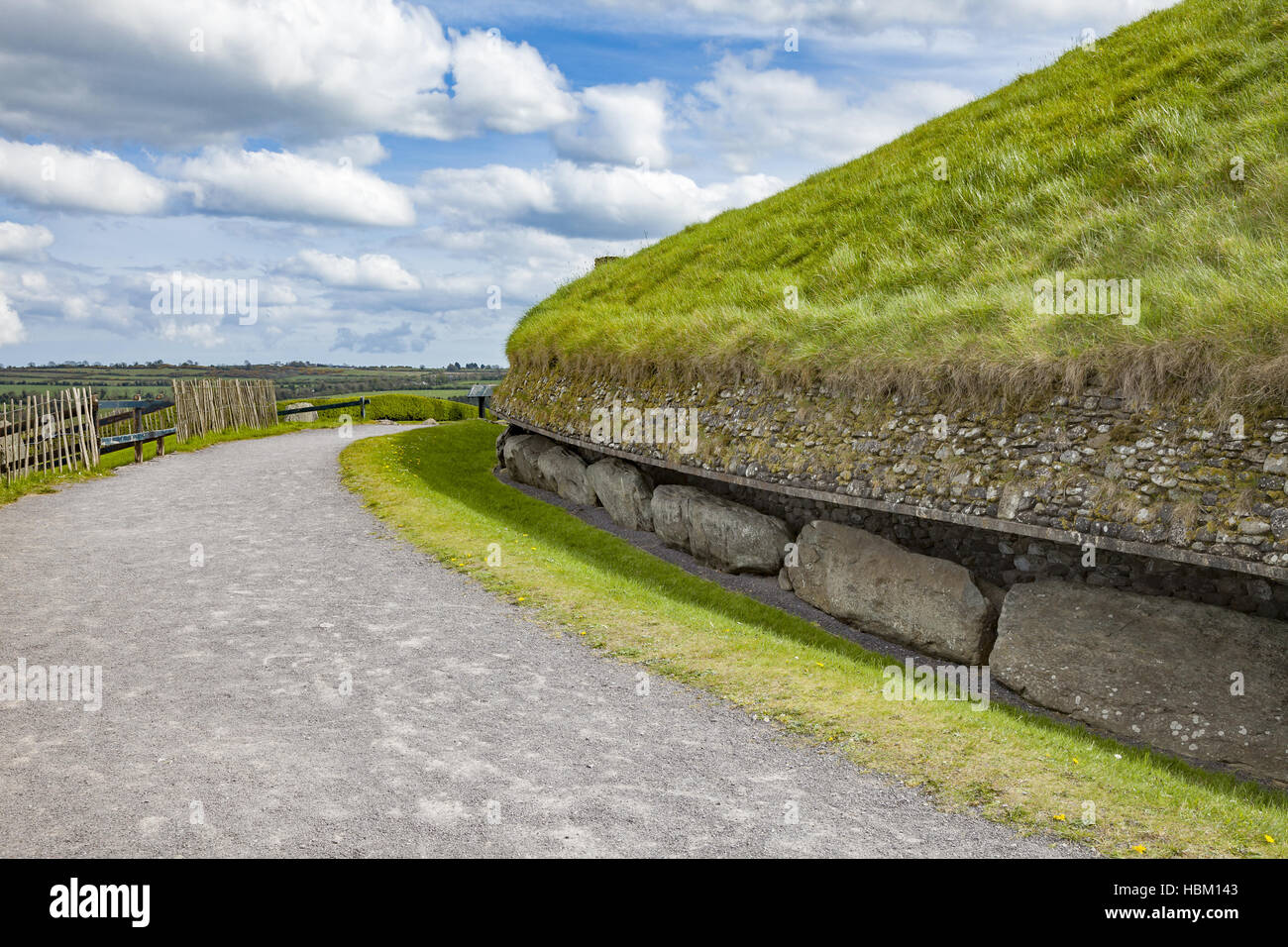 Newgrange Bru Na boinne Stockfoto