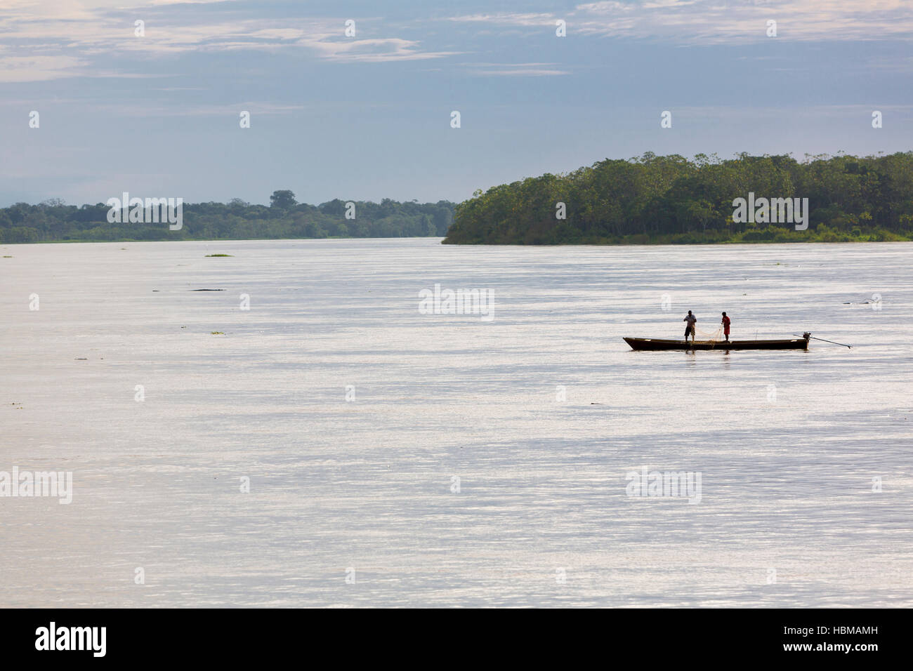 Kreuzfahrt auf dem Fluss Amazonas, im Regenwald, Brasilien Stockfoto