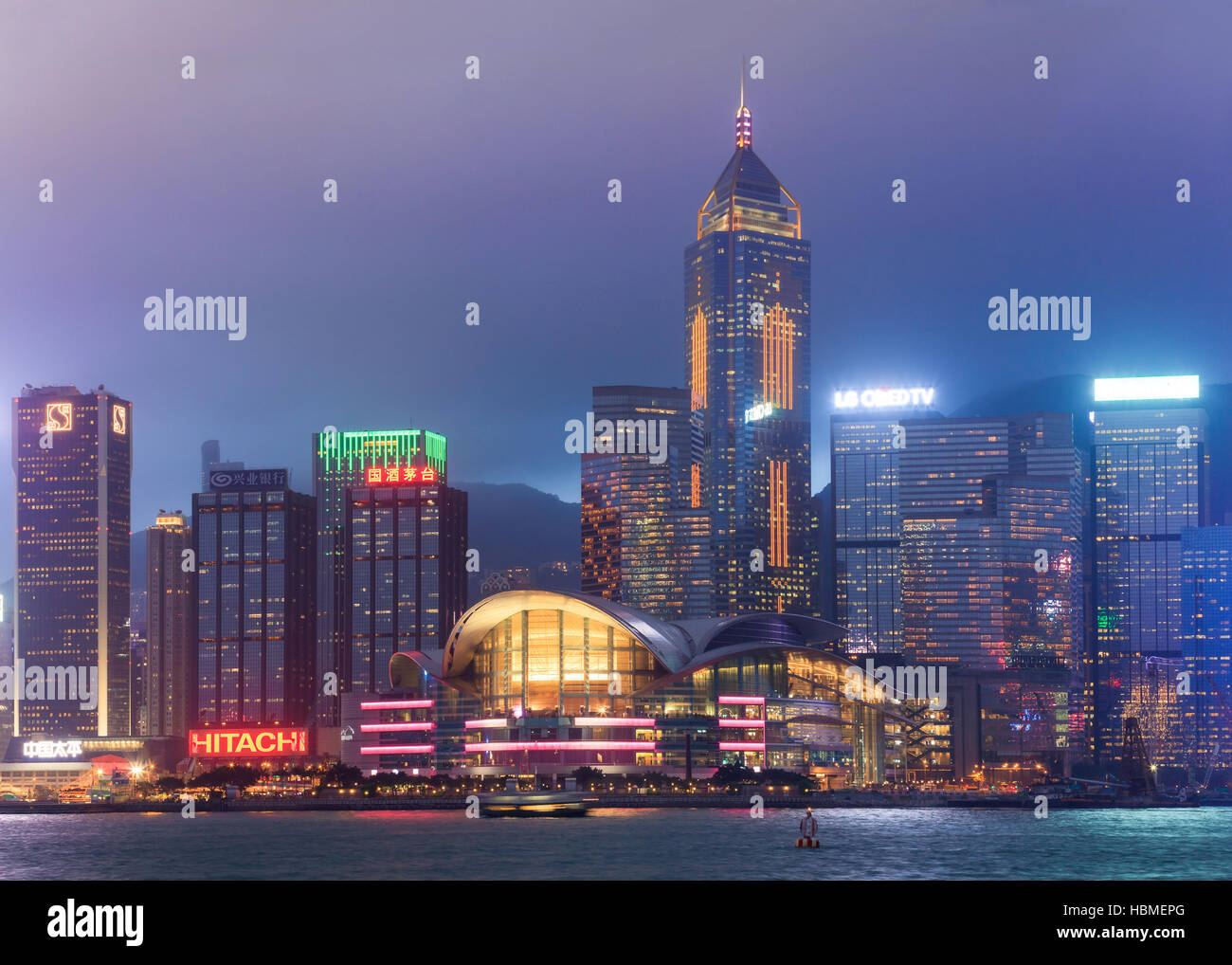 Ansicht von central Hong Kong island Stockfoto