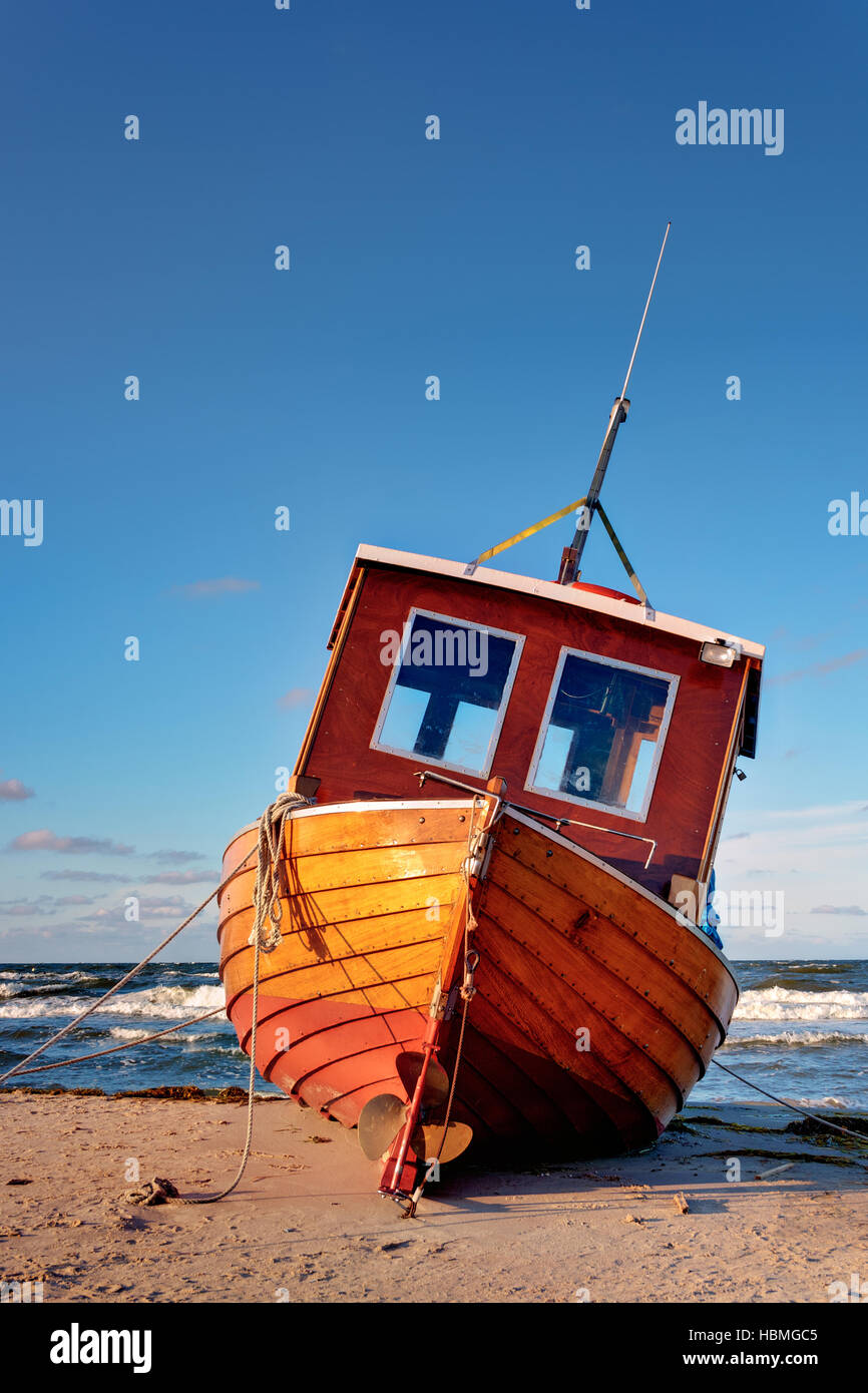 Ostsee Angelboot/Fischerboot Stockfoto