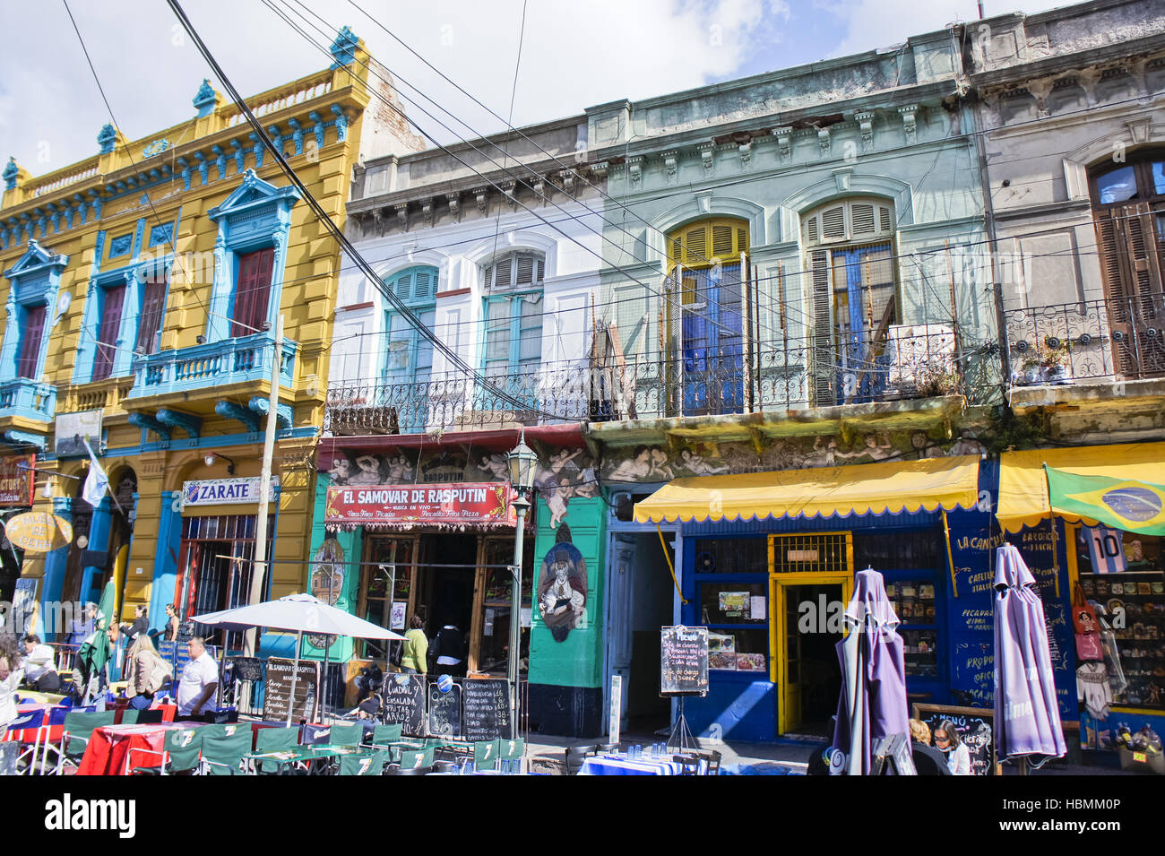 Argentinien, Buenos Aires, La Boca, caminito Stockfoto