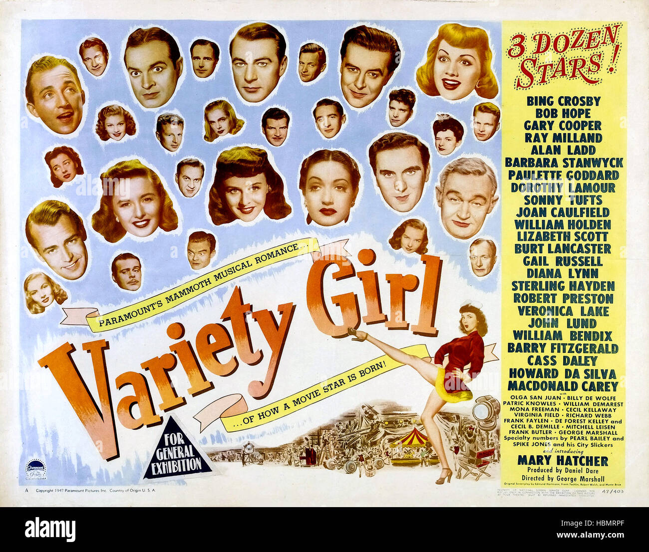 Musikalische Vielfalt Mädchen 1947 Paramount Pictures film Stockfoto