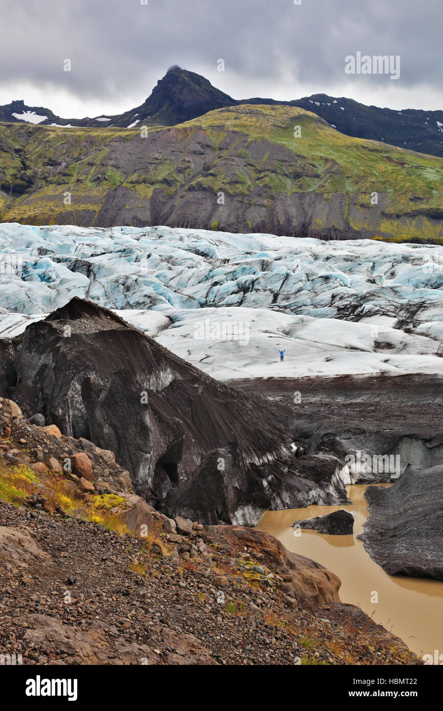 Die riesigen Gletscher Vatnajökull Stockfoto