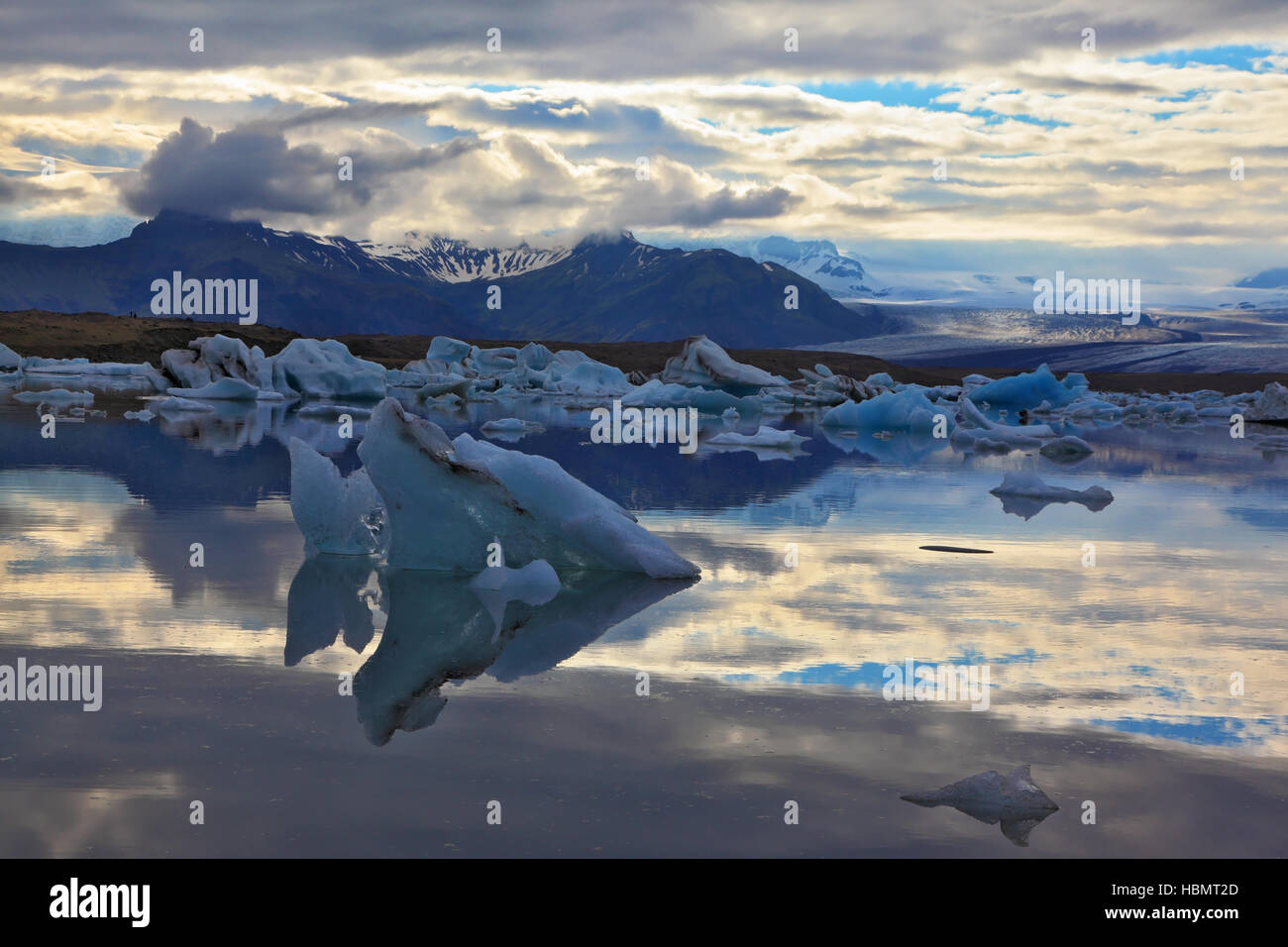 Die Eisschollen Stockfoto