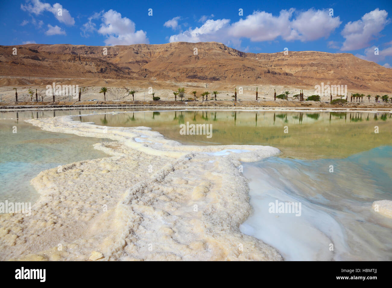 Israelischen Küste des Toten Meeres Stockfoto