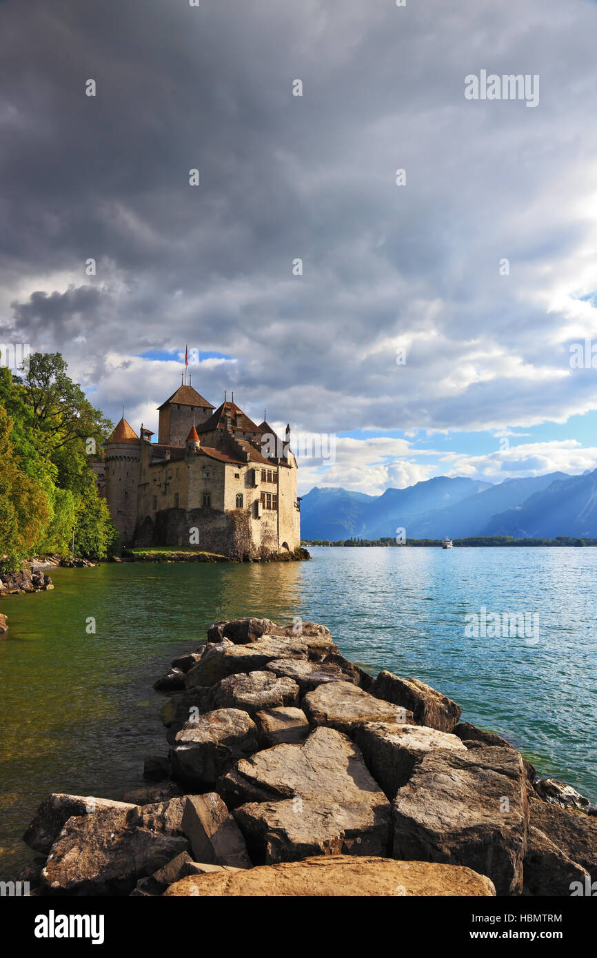 Kalten Sonnenuntergang Stockfoto