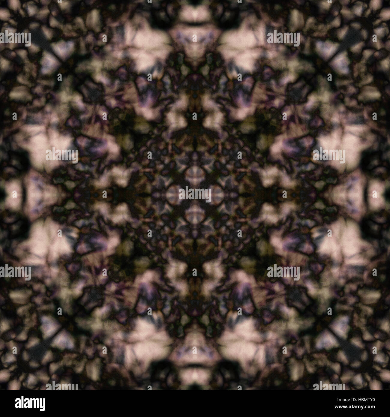 Verblasste Kaleidoskop Muster Stockfoto